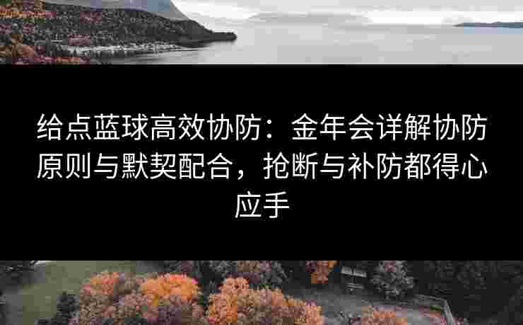 给点蓝球高效协防：金年会详解协防原则与默契配合，抢断与补防都得心应手